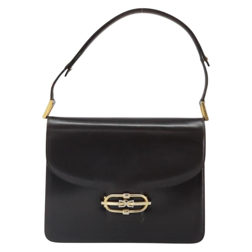 Gucci Leather Shoulder Bag Brown